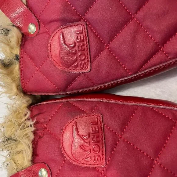 Sorel Red and Black Winter Boots - Picture 3 of 5